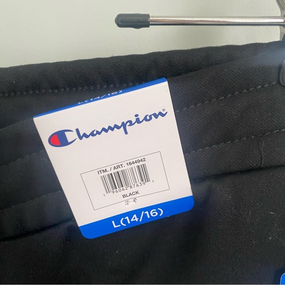 NWT Champion Youth Tech Fleece Jogger Black Large (14/16) - Picture 2 of 6